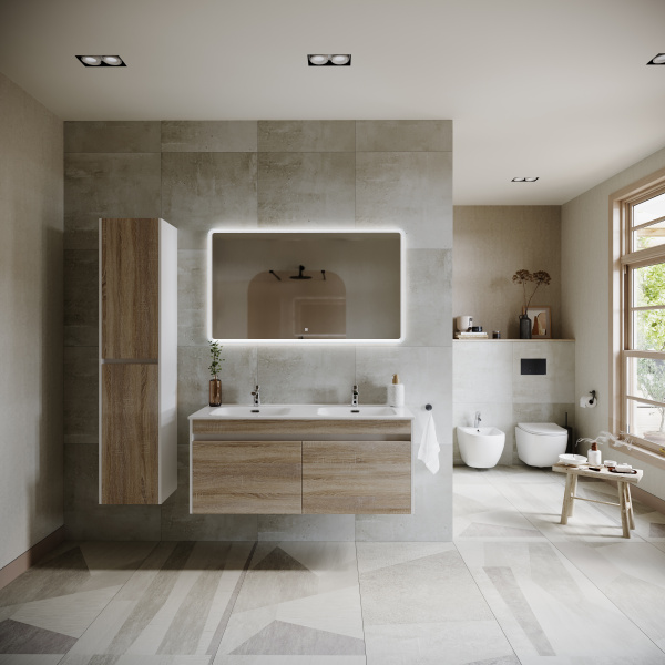 Тумба под раковину Sancos  Smart SM120-2E дуб бардолино