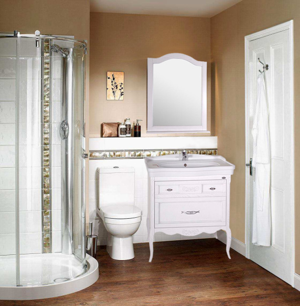 Зеркало (62х95)  ASB-Woodline Модерн 85 11232 (белый)