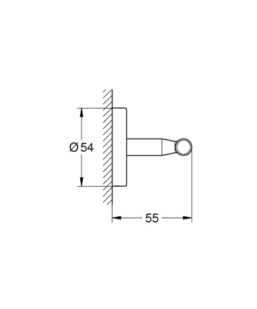 Крючок для банного халата Grohe Bau Cosmopolitan 40461 001 (40461001)
