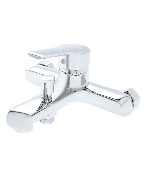 Смеситель для ванны однорычажный с душевым набором Orange Prim M42-100cr хром