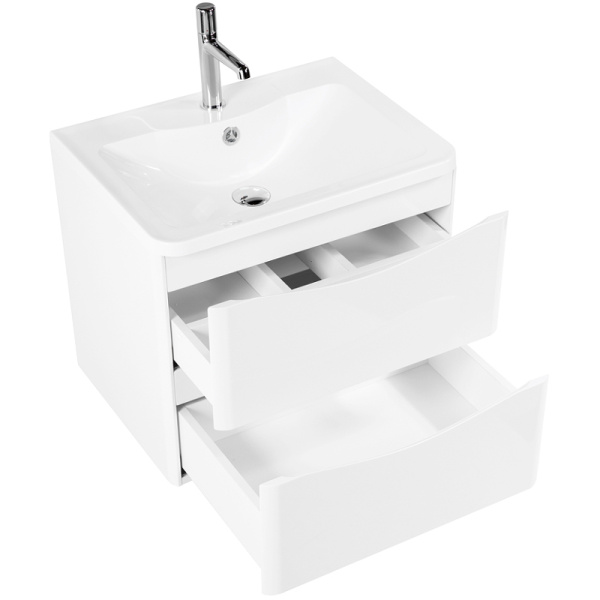 База под раковину BelBagno ACQUA-700-2C-SO-BL подвесная Bianco Lucido