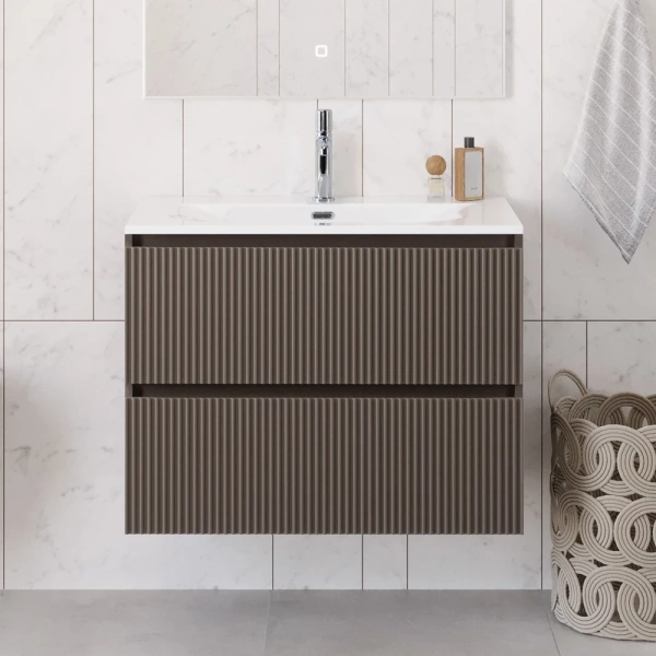 Тумба под раковину 90 BelBagno Uno UNO-900-2C-SO-СO бежевый матовый, без раковины