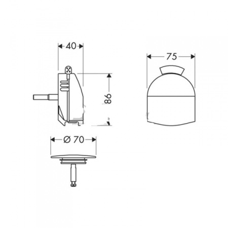 Шланговое присоединение AXOR ShowerSolutions 36733000