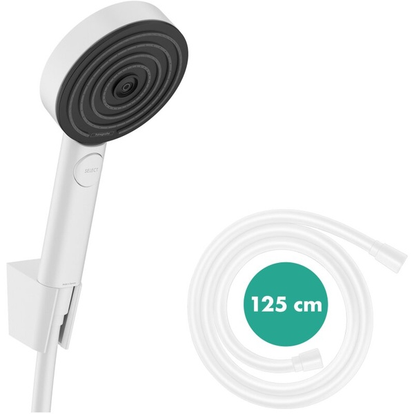 Душевой набор Hansgrohe Pulsify Select 105 3jet Relaxation 24302700, белый матовый