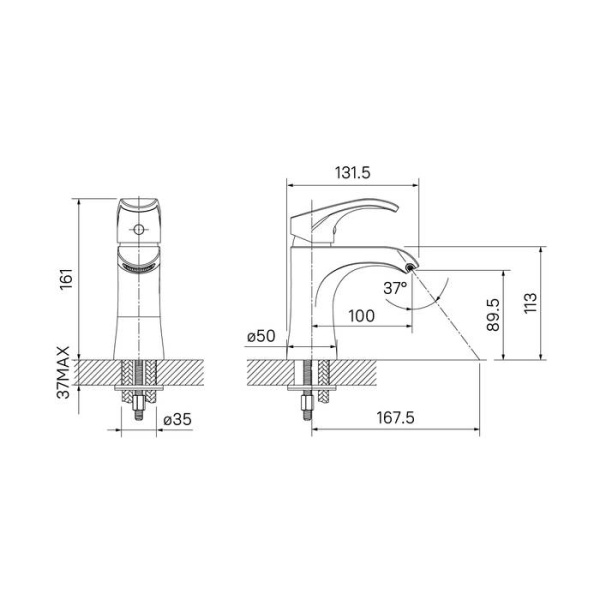 Смеситель для раковины IDDIS Joker JOKSB00i01, хром