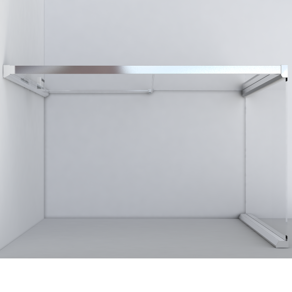 Душевой уголок Vincea  Lugano VSR-1L9012CGB-1 (120х90)  черный, стекло тонированное