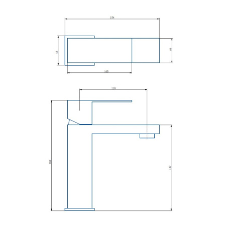 Смеситель для раковины Haiba HB10803-2