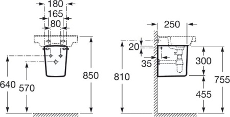 Полупьедестал для раковины Roca Dama-N 337782000