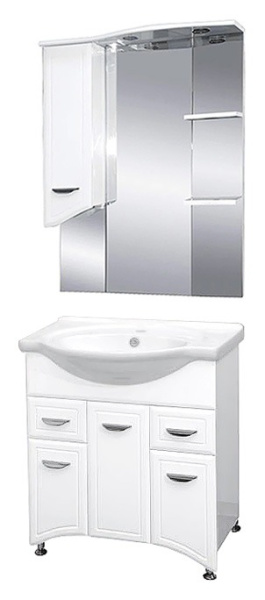 Тумба под раковину Misty Дрея 75 Э-Дре01076-012Я