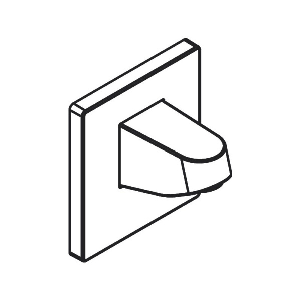 Кронштейн для верхнего душа 80 мм Hansgrohe Pulsify 24139700 белый матовый