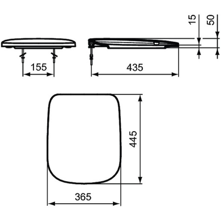 Крышка-сиденье Ideal Standard Esedra T318101