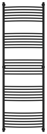 Полотенцесушитель Водяной Выгнутая Сунержа Богема + (190х60) Матовый Черный 31-0221-1960