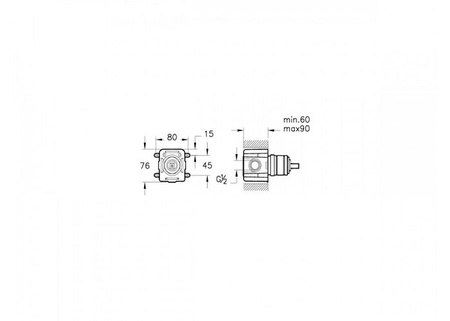 Внутренняя часть смесителя Vitra Q-Line A42213, белый