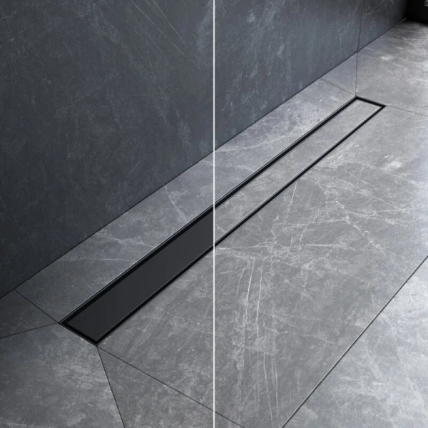 Душевой лоток с решеткой под плитку 80 см Am.Pm MasterFlow W01SC-U11-080-04BM черный матовый