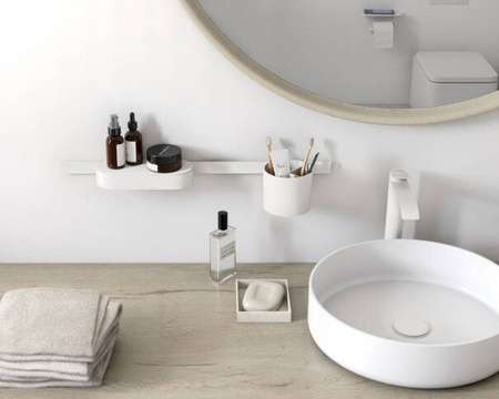 Стакан для зубных щеток Hansgrohe WallStoris 27921700 белый матовый