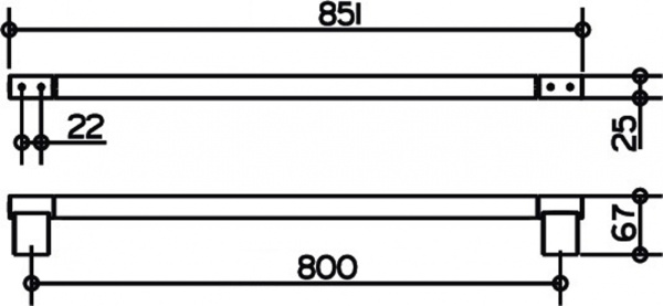 Полотенцедержатель Keuco Plan 14901370800 Полотенцедержатель Keuco Plan 14901370800