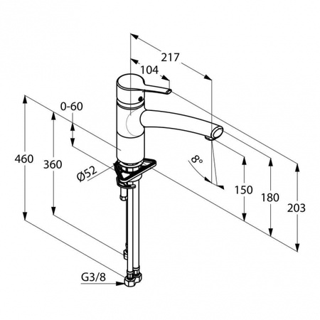 Смеситель для кухни Kludi Trendo 335759675