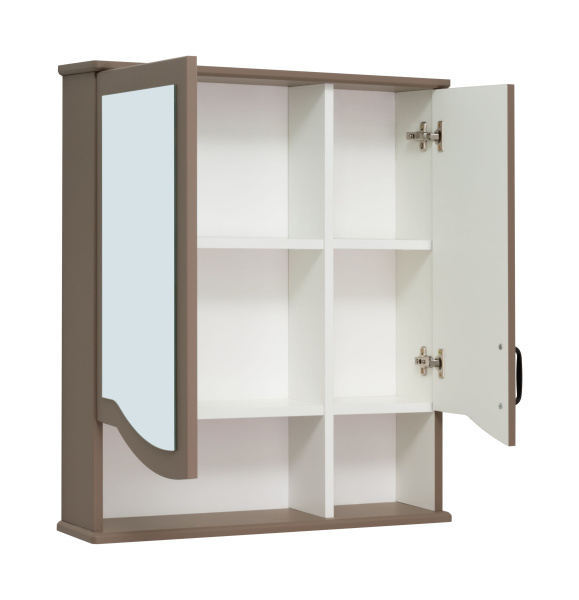 Зеркальный шкаф Runo беж Марсель 65 (00-00001220)