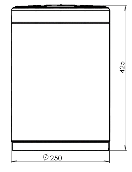 Мусорное ведро сенсорное 12 л JAVA S-882-12R