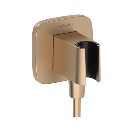 Подключение для шланга Hansgrohe Fixfit Q 26887140 шлифованная бронза