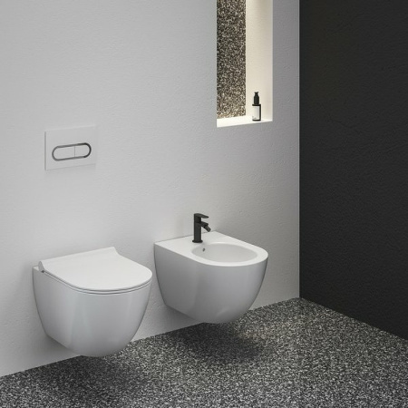 Смеситель для биде Ravak Eleganta EL 056.20BLM X070295 черный