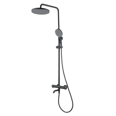 Душевая система с изливом Arrow AMG13SH848U2BC черный