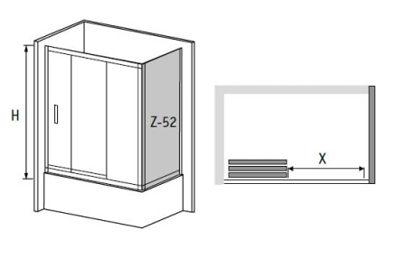 Боковая панель 80х150 RGW Z-52 04225208-51