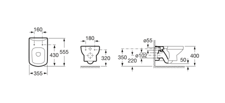 Унитаз подвесной Roca Dama Senso  346517000