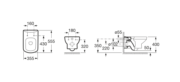 Унитаз подвесной Roca Dama Senso  346517000