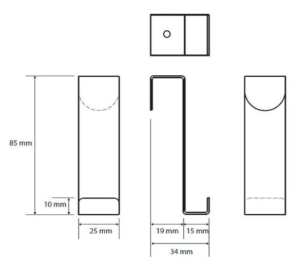 Крючок на дверь Bemeta White 101106154