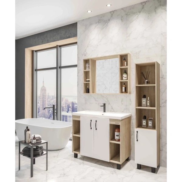 Зеркало (102х77) Grossman Флай 201001 универсальное дуб сонома