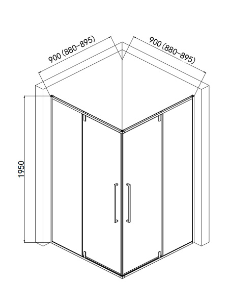 Душевой уголок AQUAme AQM7102-2-9