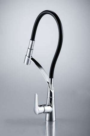 Смеситель для кухни с гибким изливом Bravat F7420453CP