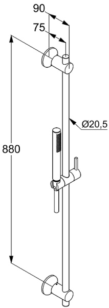 Душевой гарнитур Kludi Nova Fonte 2084005-35