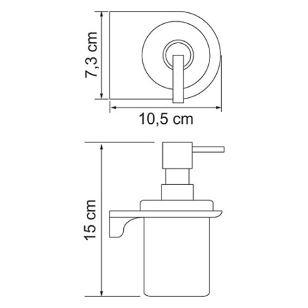 Дозатор для жидкого мыла  WasserKRAFT Kammel K-8399WHITE