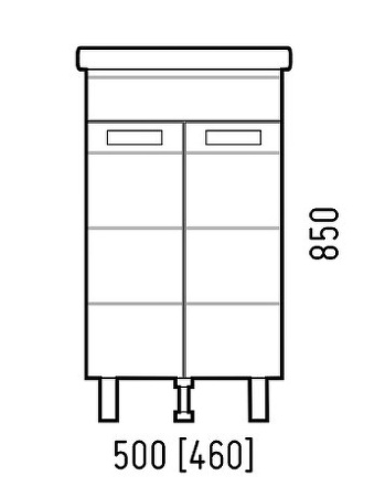Тумба напольная Corozo Денвер 50 SD-00000529
