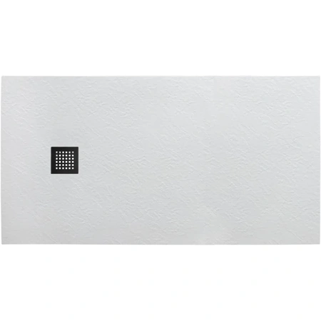 Поддон из искусственного мрамора BelBagno TRAY-MR-UNO-AH-170/70-35-W-NO с сифоном черный матовый