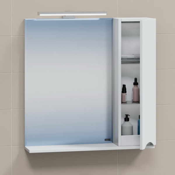 Зеркальный шкаф (70х72)  Санта Сатурн 70 700274