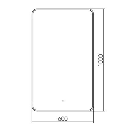 Зеркало (60х100) Silver Mirrors Incanto LED-00002538