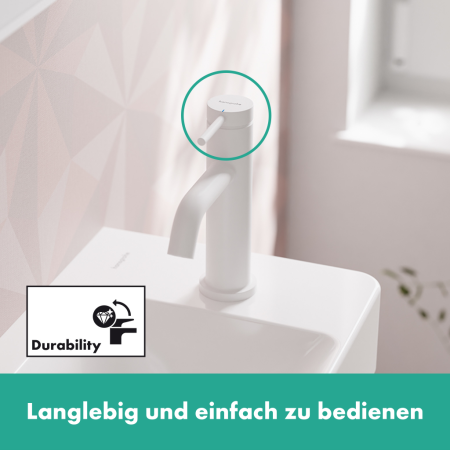 Кран для холодной воды без донного клапана Hansgrohe Tecturis S 73313700 белый матовый