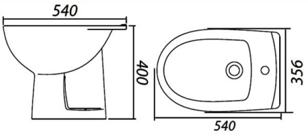 Биде напольное IFO Arret RS034000000