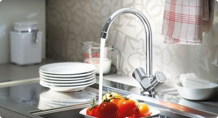 Смеситель для мойки на одно отверстие, DN 15, Grohe Costa L 31812 001 (31812001) хром