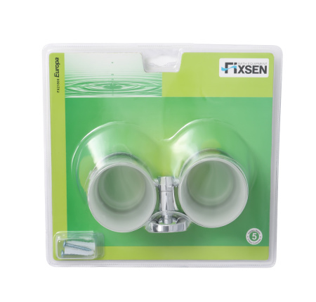 Стакан для зубных щеток FIXSEN Europa двойной FX-21807