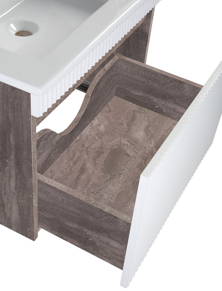 Тумба под раковину Runo железный камень  Модена 65 (00-00001424)