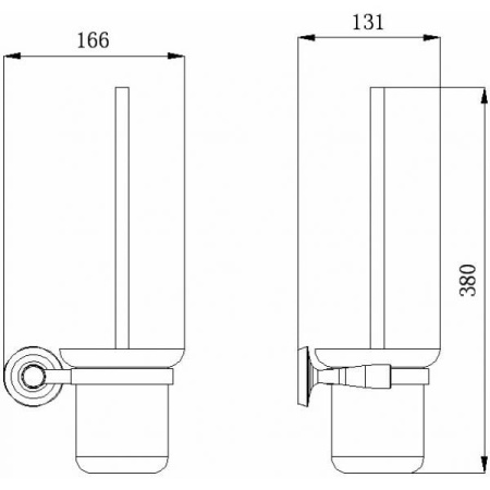 Ёрш для туалета RUSH Balearic BA39710