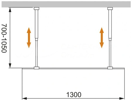 Душевая перегородка 130 см CEZARES LIBERTA LIBERTA-L-2-130-C-Cr