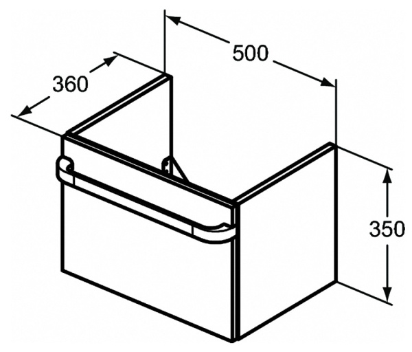 Тумба под раковину Ideal Standard Tonic II 50 см R4301WG