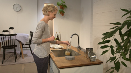 Смеситель для кухни однорычажный Eco Hansgrohe Logis M31 71861000 хром