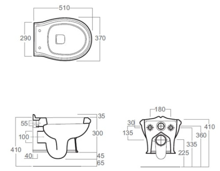 Унитаз Simas Arcade AR841bi rimless