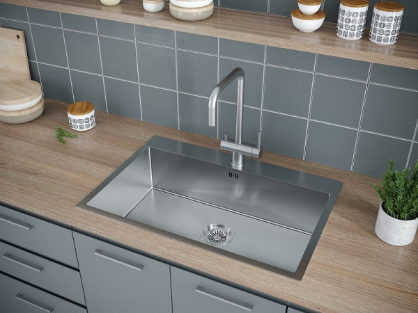 Кухонная мойка Paulmark  Vast PM217551-BS брашированная нерж. сталь